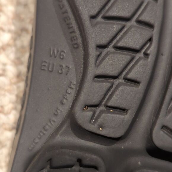 OOFOS Original Recovery Comfort Thong Flip Flop Sandal Womens 6 Black Iridescent - Picture 7 of 7